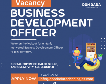 Vacancy: Business Development Officer